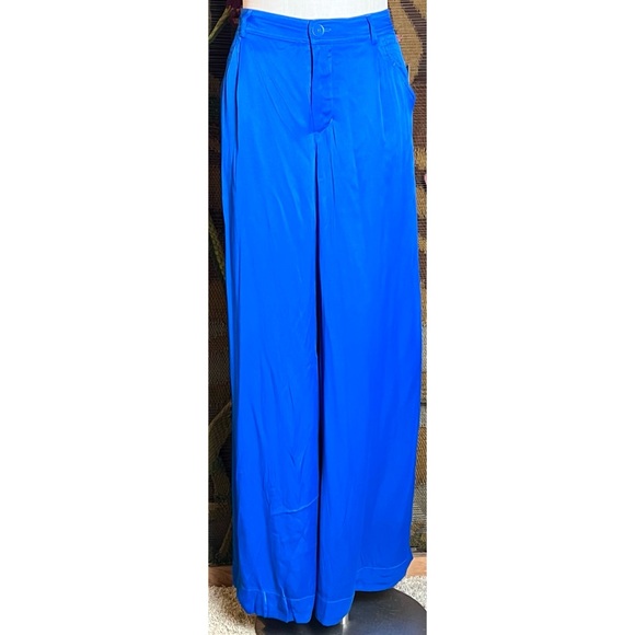 Anthropologie Low Rise Pleated Trousers Pants 10